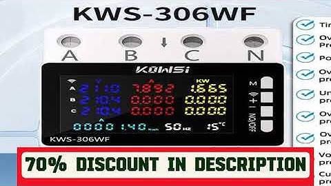 A must-have product! TUYA Wifi Power Energy Meter AC Monitor AC 85-290V 80A 3 Phase 4-wire DIN Rai