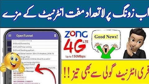 Zong Open Tunnel File | Zong New Host | Zong Free internet vpn 2022 Today | Zong Free internet