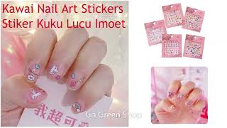Stiker Kuku Kawaii Motif Nail Art Sticker Lucu 319-511 screenshot 2