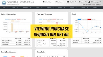 (ENG) Viewing - Purchase Requisition Detail (Webmax ERP System) (V3)