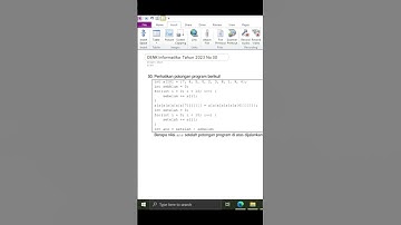 Pembahasan soal OSNK informatika tahun 2023 No 30 #algorithm #osn #education
