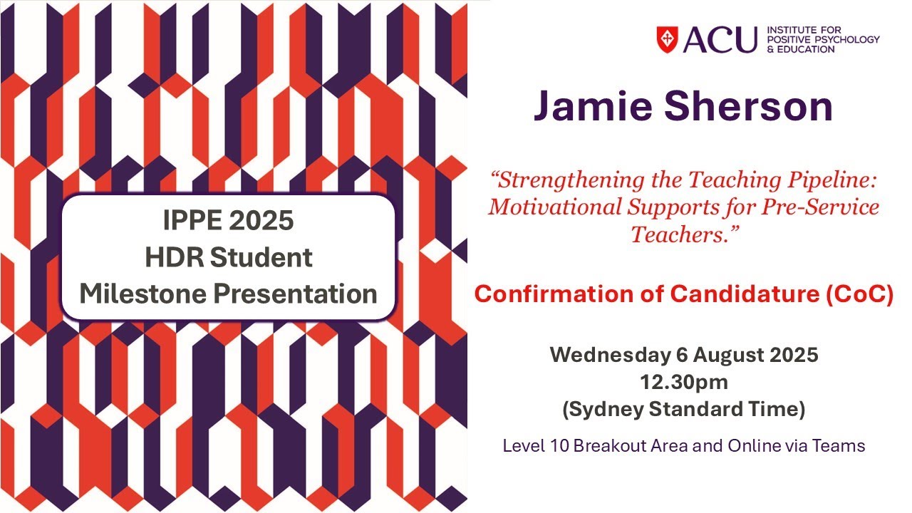 CoC Milestone Presentation | IPPE HDR Jamie Sherson 06.08.2025