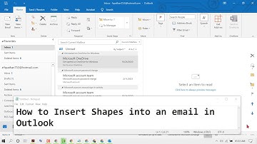 How to Insert Shapes into an email in Outlook