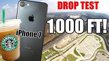 iPhone 7 Drop Test from 1000 Feet!! Inside a Starbucks Cup! | Did it survive?