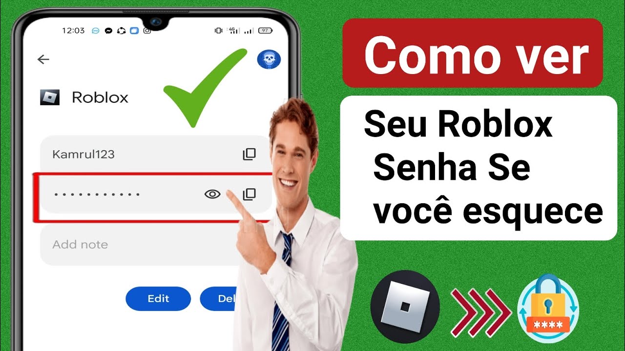 Como ver sua senha do Roblox no celular 2023