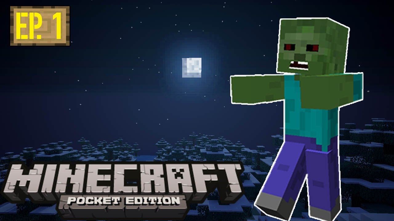Survival Let's Play Ep 1 - I DIED IN MY FIRST NIGHT!!! Minecraft PE ...