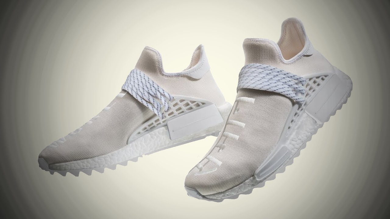 all white human race shoes