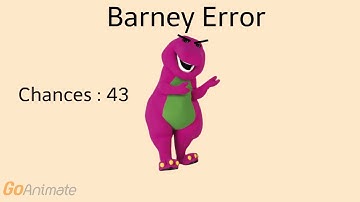 Goanimate/Vyond Barney Error 1 (Part 1)