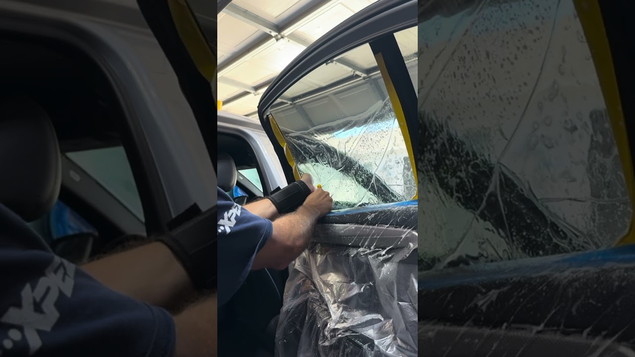 BMW 535 i - Hand-cut and 2 stage method tint installation