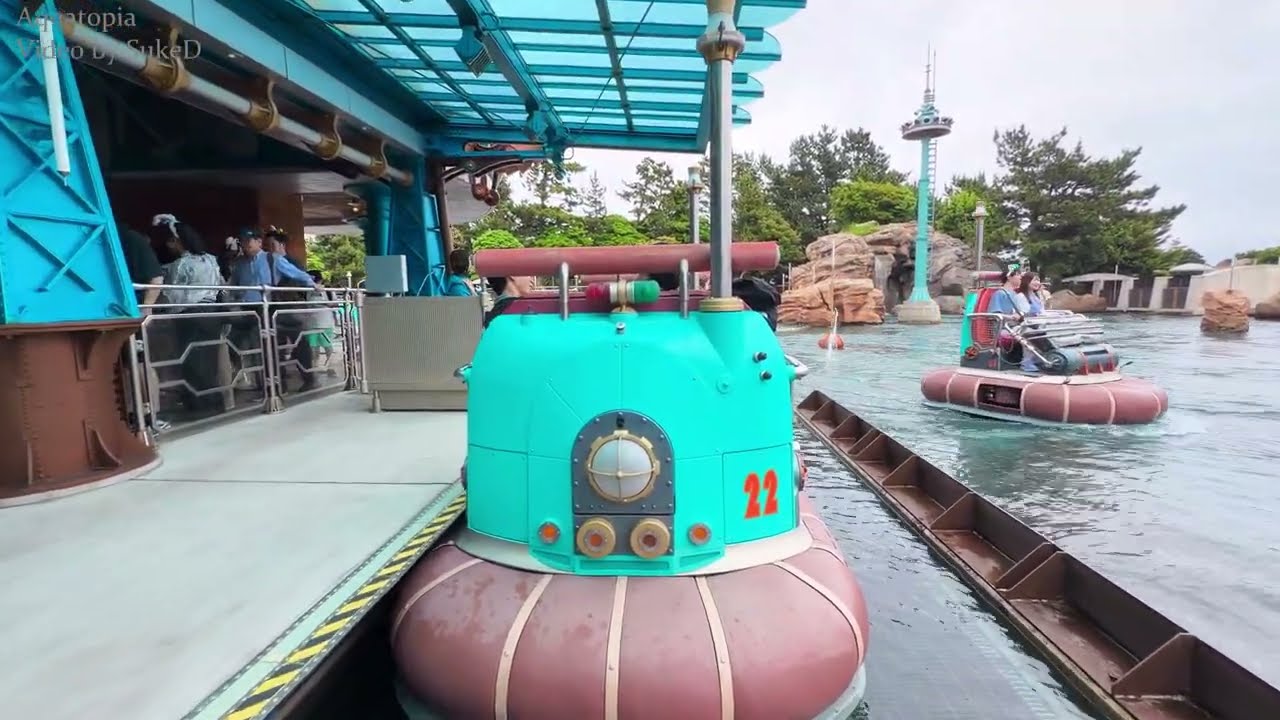4K] アクアトピア（海側コース）／東京ディズニーシー - YouTube