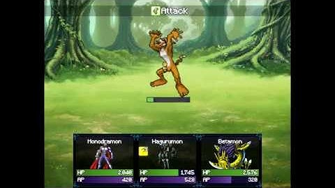 Digimon RPG Maker MV: Battle And Digivolution Test