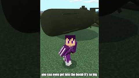 Nuke bomb MOD in Minecraft PE