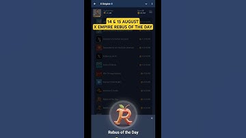 Rebus Of The Day Musk Empire 14 & 15 August #rebusoftheday #muskempire #14august