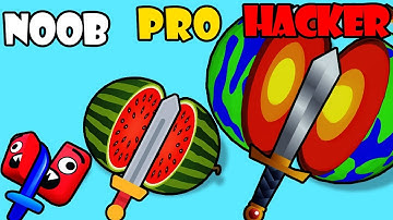 NOOB vs PRO vs HACKER - Sword Cut Run NEW Gameplay Walkthrough (Android,iOS)