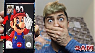 DO NOT FACETIME SUPER MARIO AT 3AM!! *OMG HE CAME TO MY HOUSE*