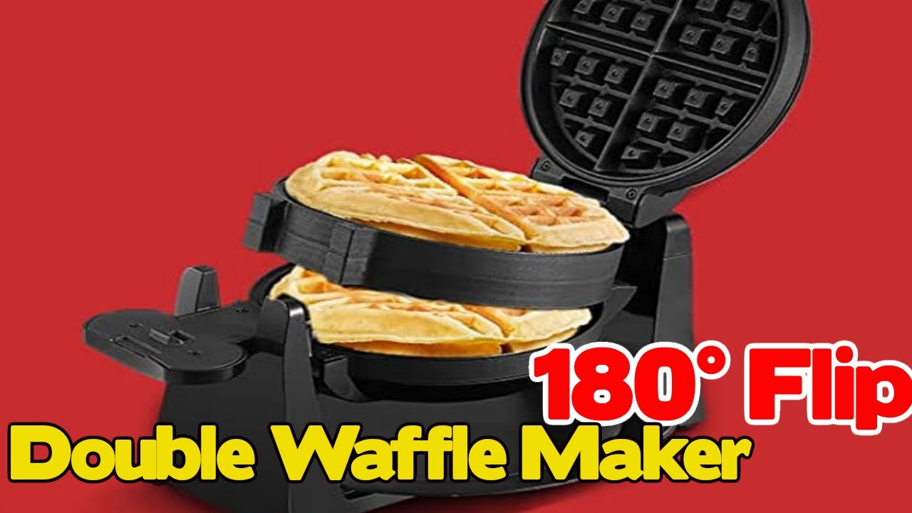 Double Flip Belgian Waffle Maker 