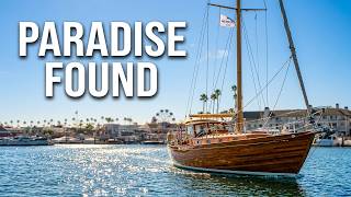 CALIFORNIA 4K - Driving a Boat around Newport Harbor - Scenic Water views and Sounds