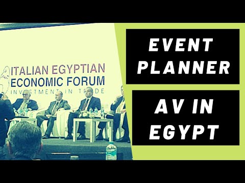 Audiovisual Event planner in Egypt | Italian Egyptian Economic Forum | Rental or to buy 2020