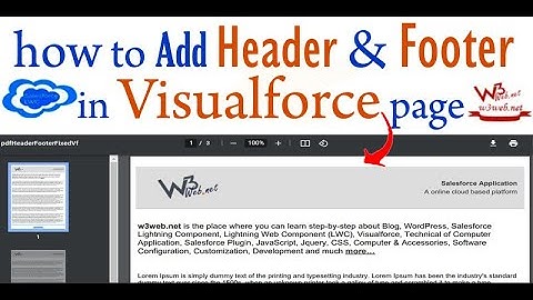 How to make header and footer fixed and repeat on Visualforce page rendered as PDF in Salesforce