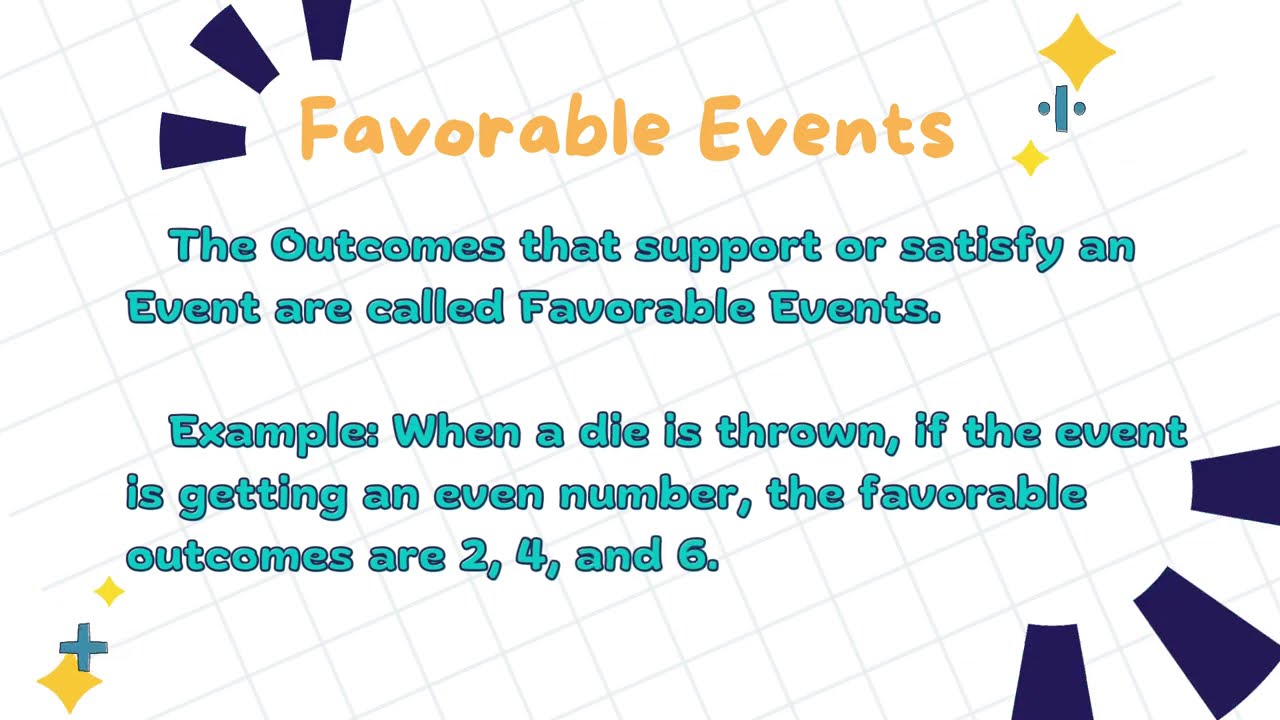Favorable Events | Basic Concepts of Probability | Statistics |