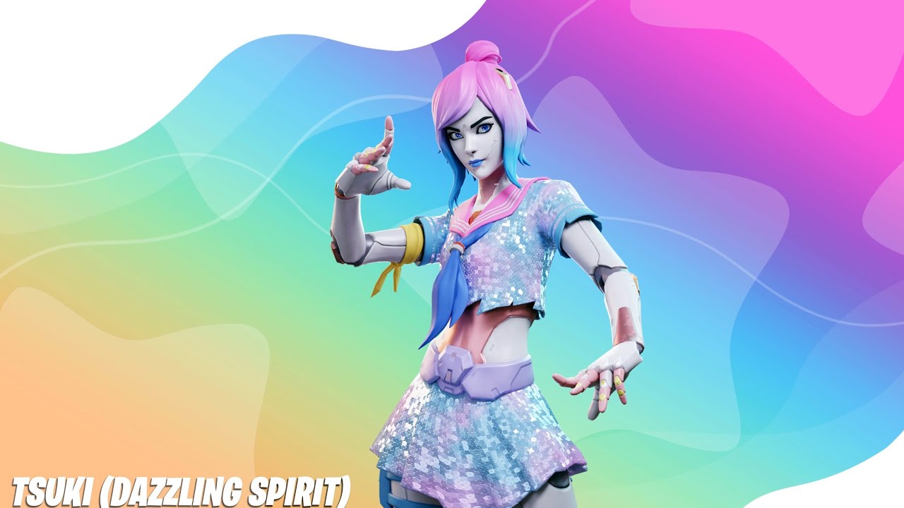 FORTNITE TSUKI 2.0 DAZZLING SPIRIT SKIN PS5 gameplay - YouTube