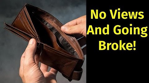 No Views And Going Broke! Practical Advice For Small Niche YouTube Content Creators.