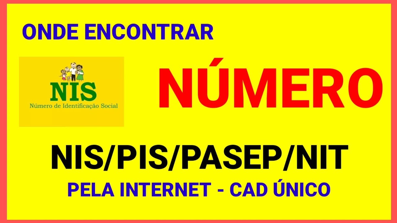 Como Saber N mero Do NIS PIS PASEP NIT Pelo CAD NICO YouTube Como Saber N mero Do NIS PIS PASEP NIT Pelo CAD NICO YouTube