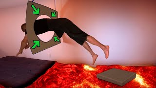 The Floor is Lava Obstacle Course Challenge in Quarantine