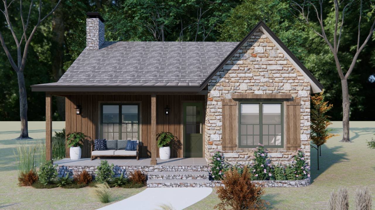 The Perfect Rustic Stone Wood Cabin With 9x13 Meters 29 X42 
