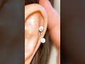 Diamond Duet Helix Cartilage Ear Piercing Stud Lena Cohen Fine Jewellery