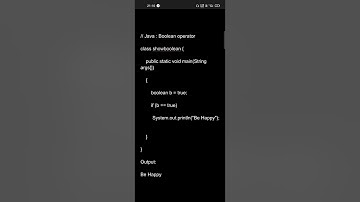 Boolean Operator in Java