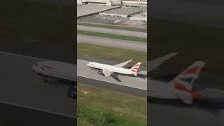 Dramatic British Airlines 777 Landing In Atlanta