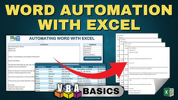 VBA for Beginners: Automate Custom Word Documents Using Excel