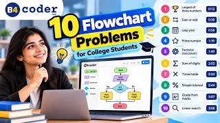 10 Flowchart Problems for College Students (with Solutions)