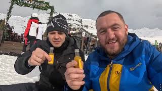 Mashtag getting blackout drunk while skiing in the alps.