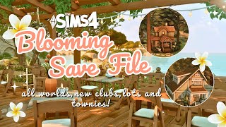 🌺THIS IS THE PERFECT SAVE FILE! ♡ The Blooming save file | The Sims 4 Save File Overview🌺