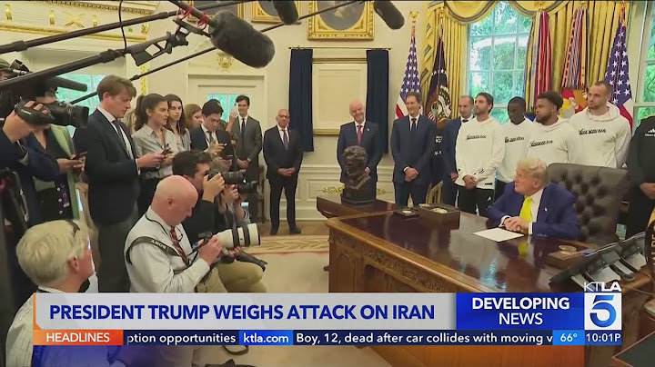 President Trump weighs attack on Iran