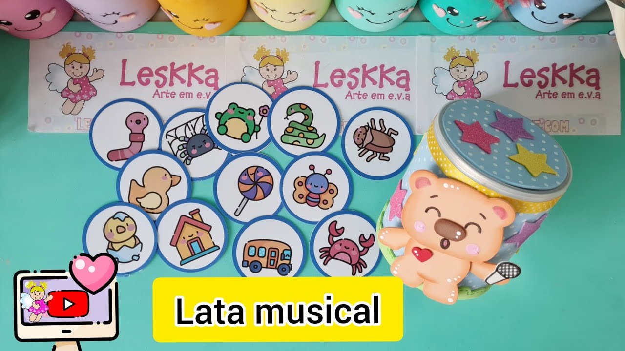 DIY - RECURSO PEDAGÓGICO: LATA MUSICAL PARA EDUCAÇÃO INFANTIL