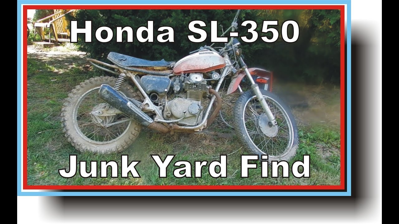 Honda SL350 Motorcycle Junkyard Find, Garage Find, Vintage Motorcycle Rescue