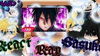 GC- °•Time 7 Sarada e Boruto reagindo ao Rap do Sasuke•° (O LEGADO DAS SOMBRAS) Meckys