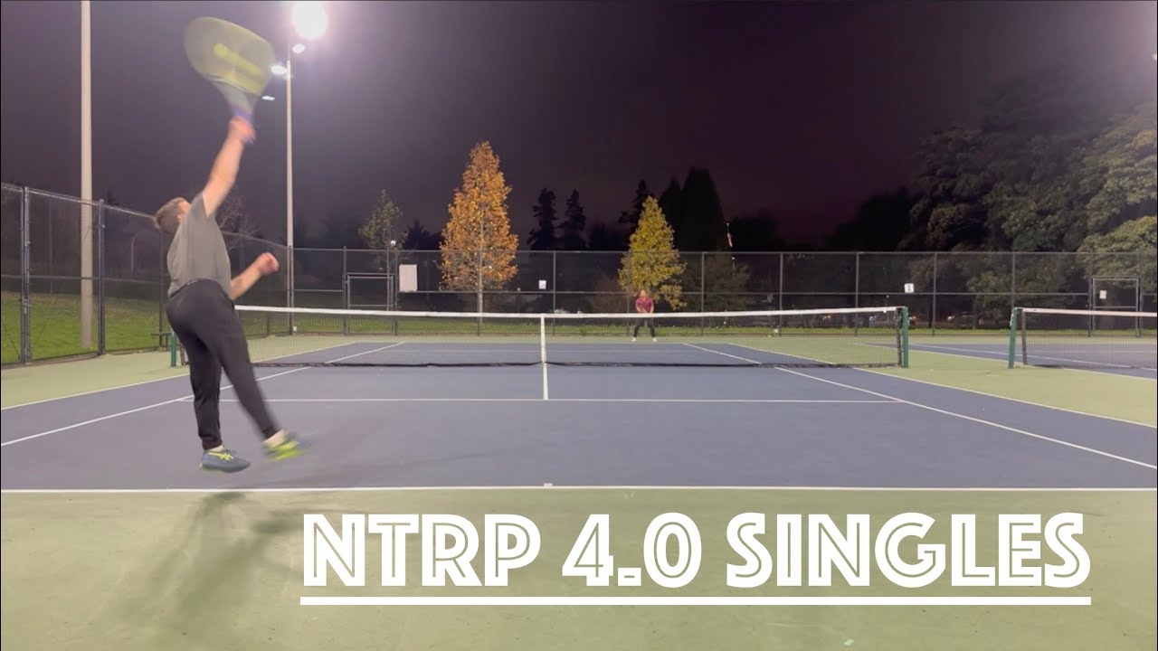 NTRP 4.0 Tennis - Singles after 3 sets of Doubles edition - YouTube