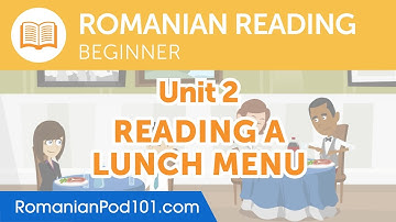 Romanian Beginner Reading Practice - Reading a Lunch Menu