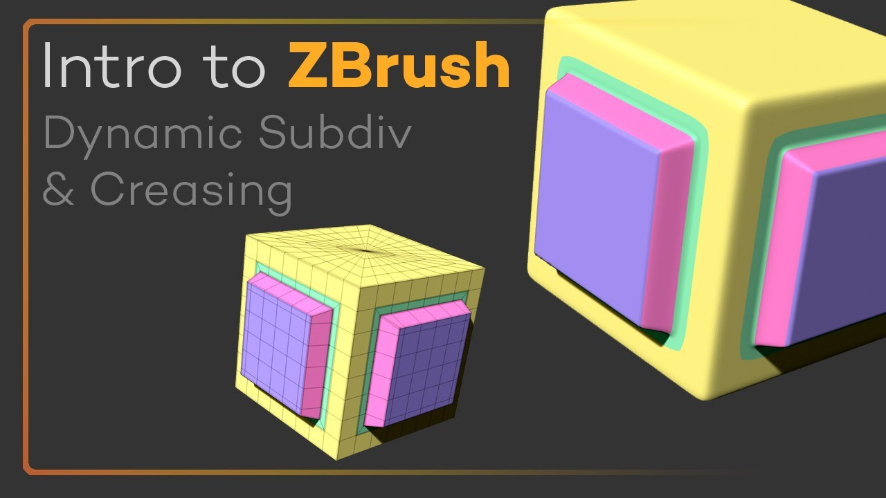 how to flatten subdiv with creases zbrush
