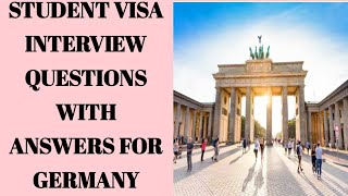 German Student Visa Interview Questions, Answers and Tips ,#2024 #germany #interview #visa #master