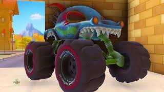 We are the monster trucks | Frank The Garbage Truck | Road Rangers Go Missing | Wheels On The Bus