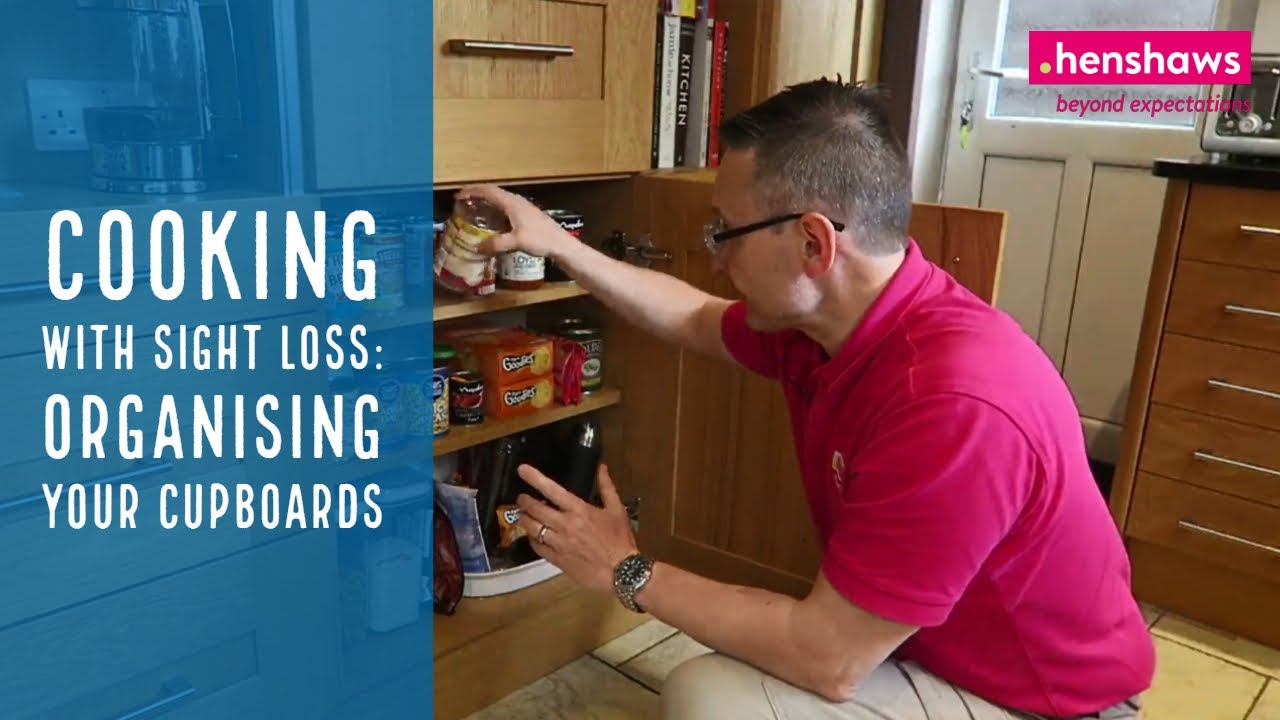 Cooking with sight loss: how do you organise your cupboards? - YouTube