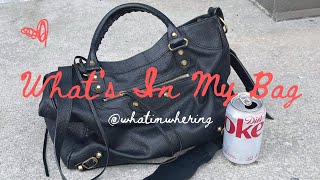 just a girl over explaining what is in her bag