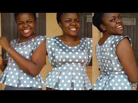 How to cut & sew a kissing print top with rectangular sleeves (the needle woman tailor class)