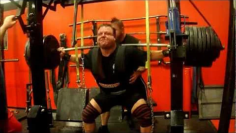 Alan Borden - Powerlifting Squat Training 10/21/12...