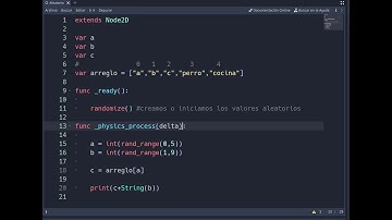 Generar números aleatorios en Godot Engine